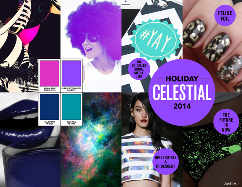 Delta Galil trend presentations: holiday celestial colors