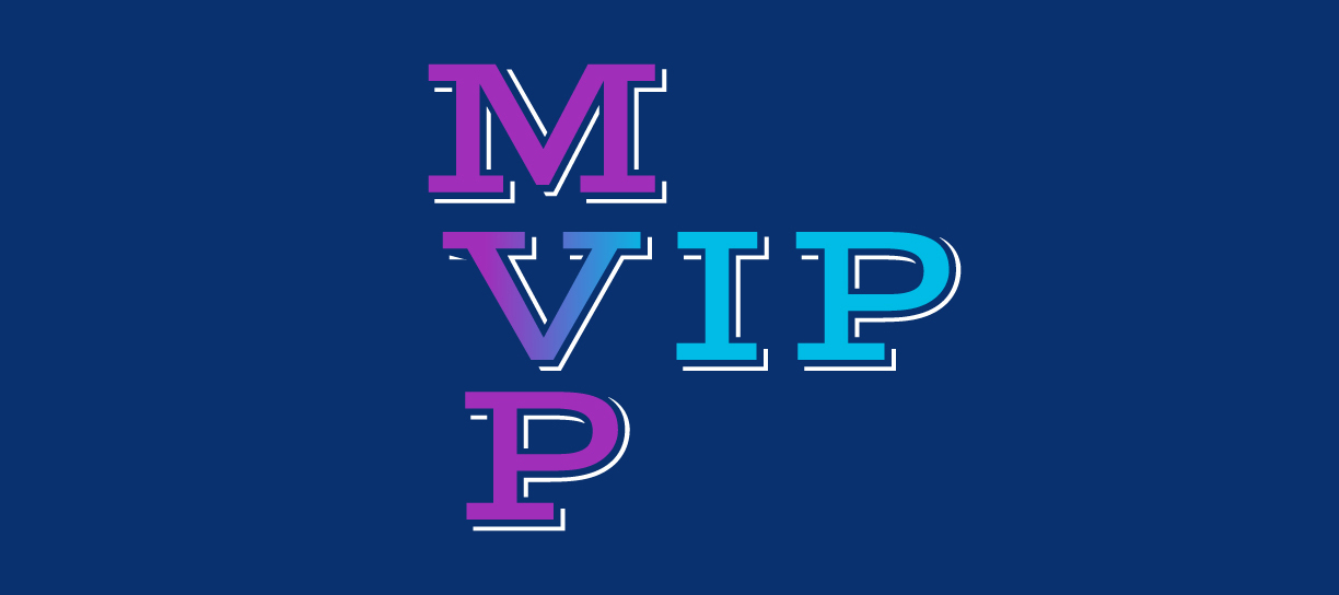 Delta Galil typographic screenprints: MVP VIP