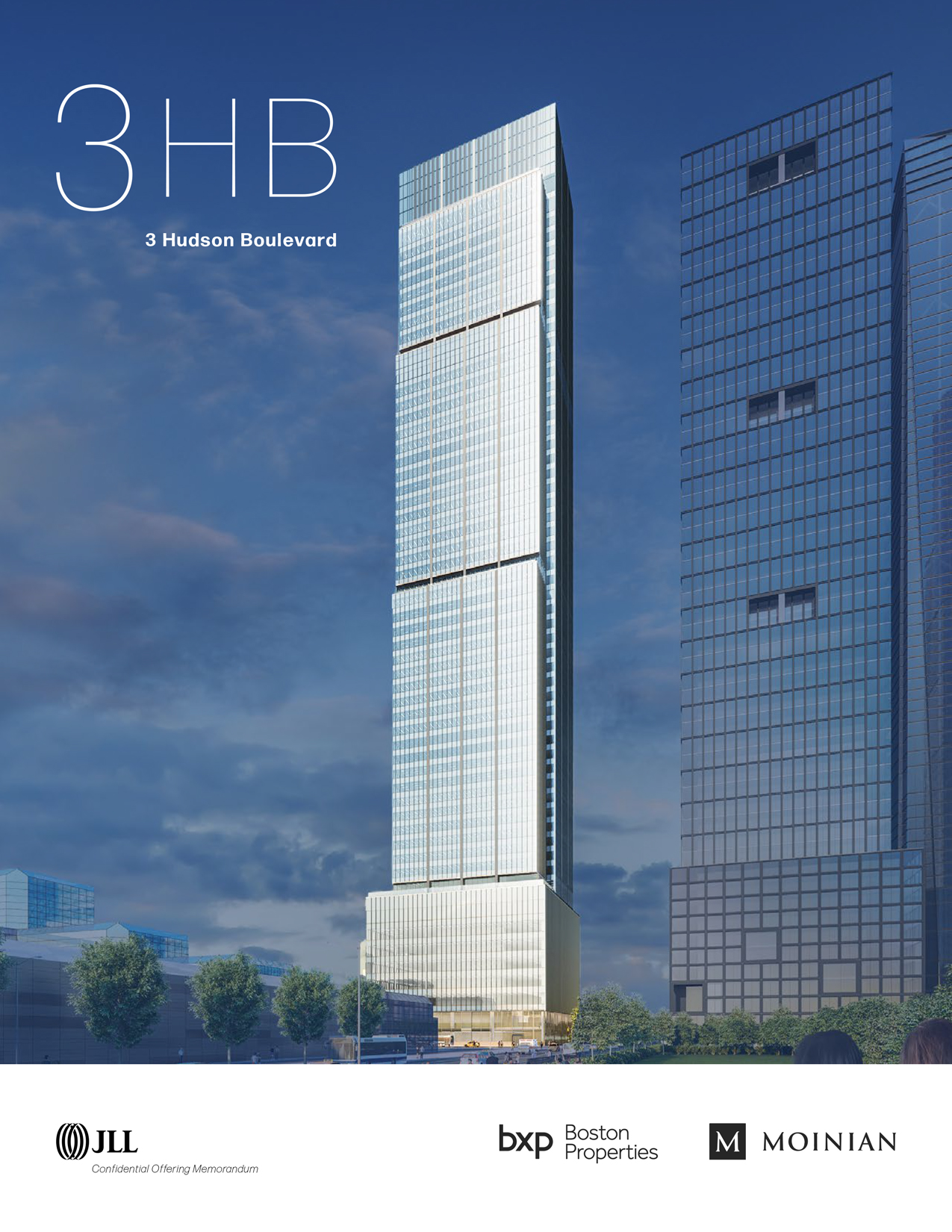 JLL / HFF, 3 Hudson Boulevard, New York, OM, offering memorandum, cover