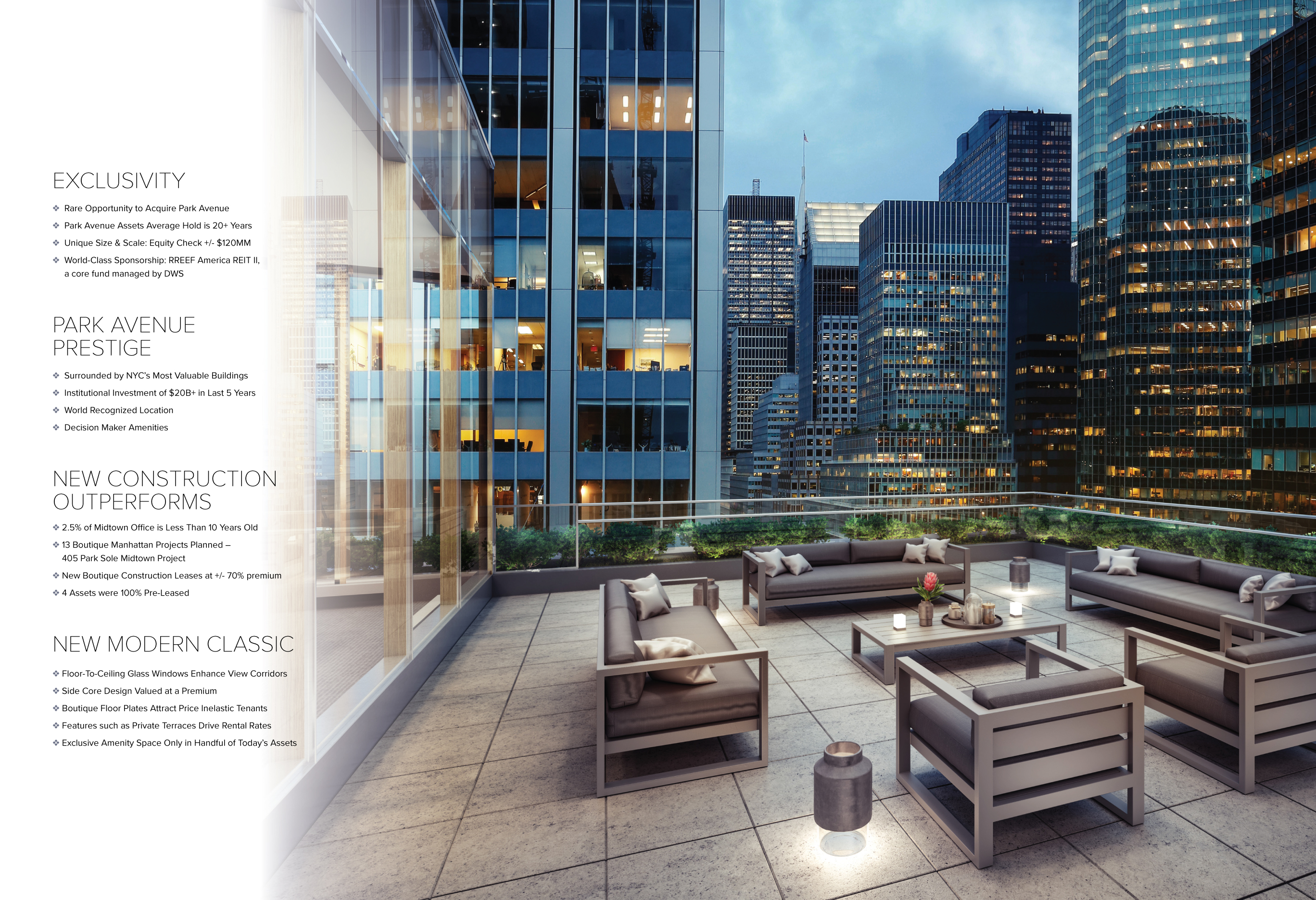 JLL / HFF, 405 Park Avenue, New York, OM, offering memorandum, select page spread