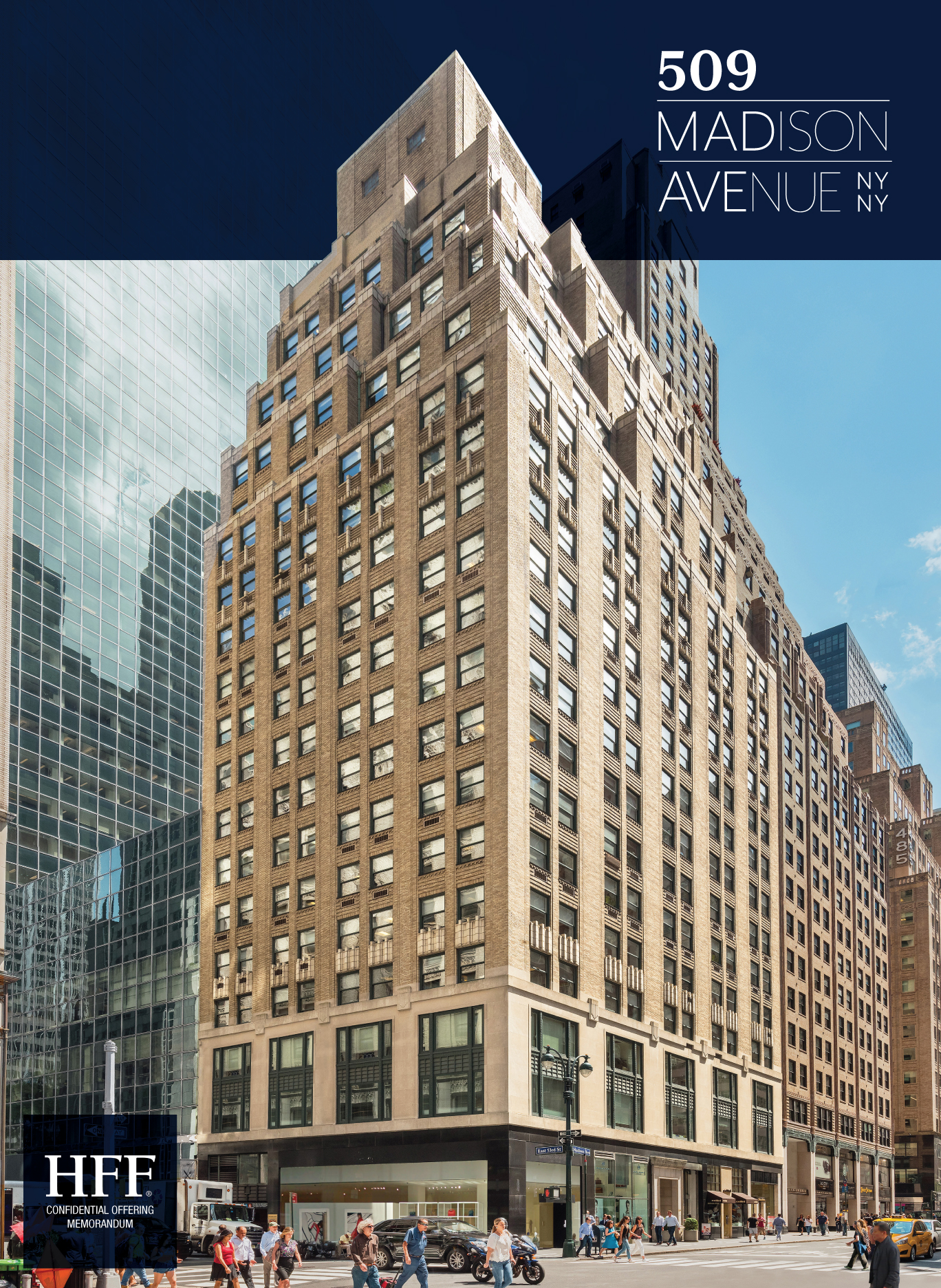 JLL / HFF, 509 Madison Avenue, New York, OM, offering memorandum, cover