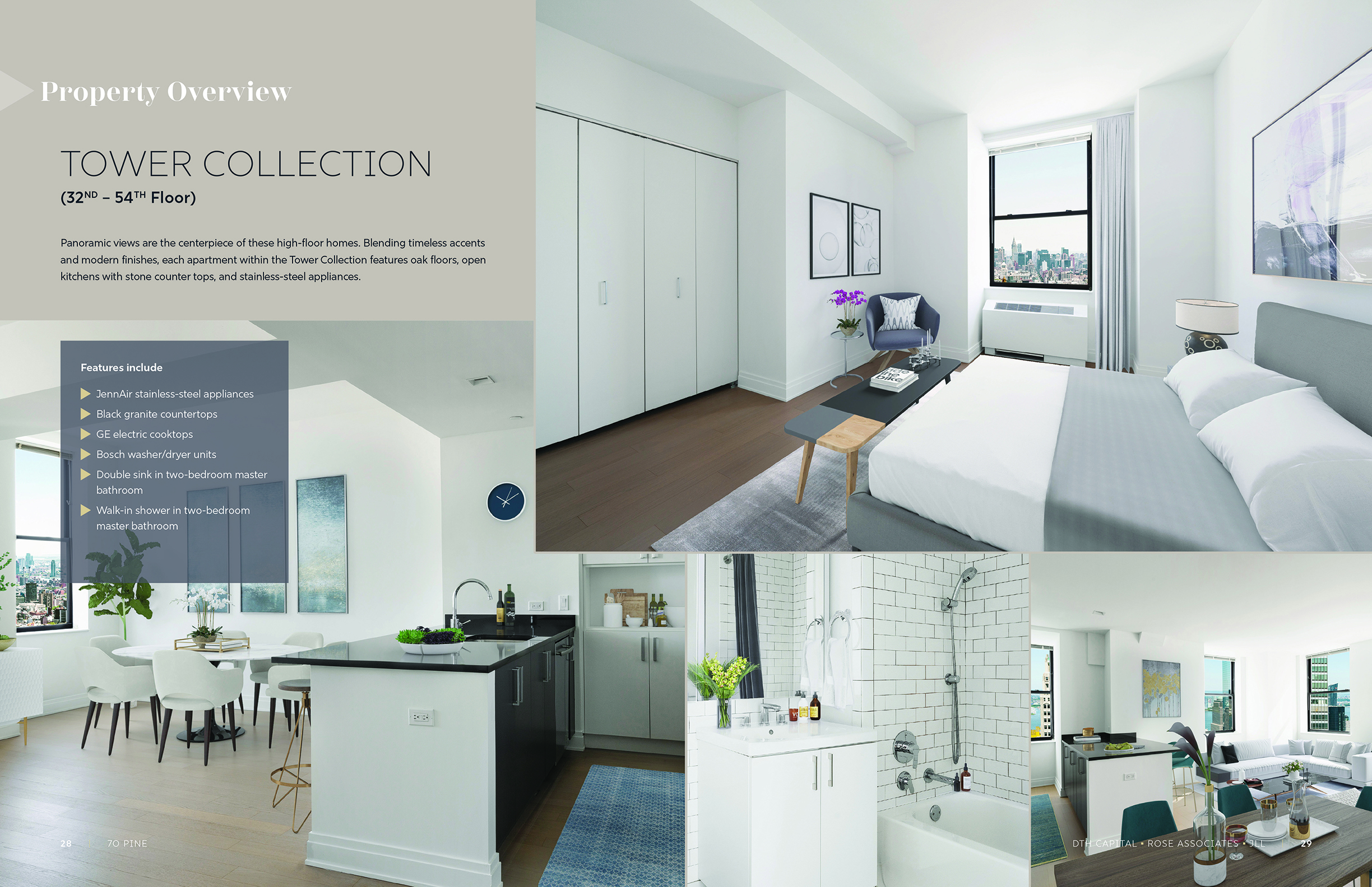 JLL / HFF, 70 Pine Street, NY, OM, offering memorandum, select page spread