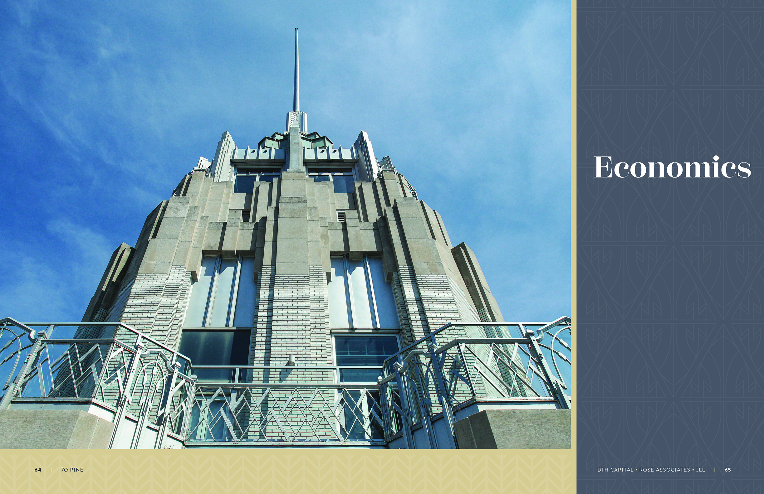 JLL / HFF, 70 Pine Street, NY, OM, offering memorandum, select page spread