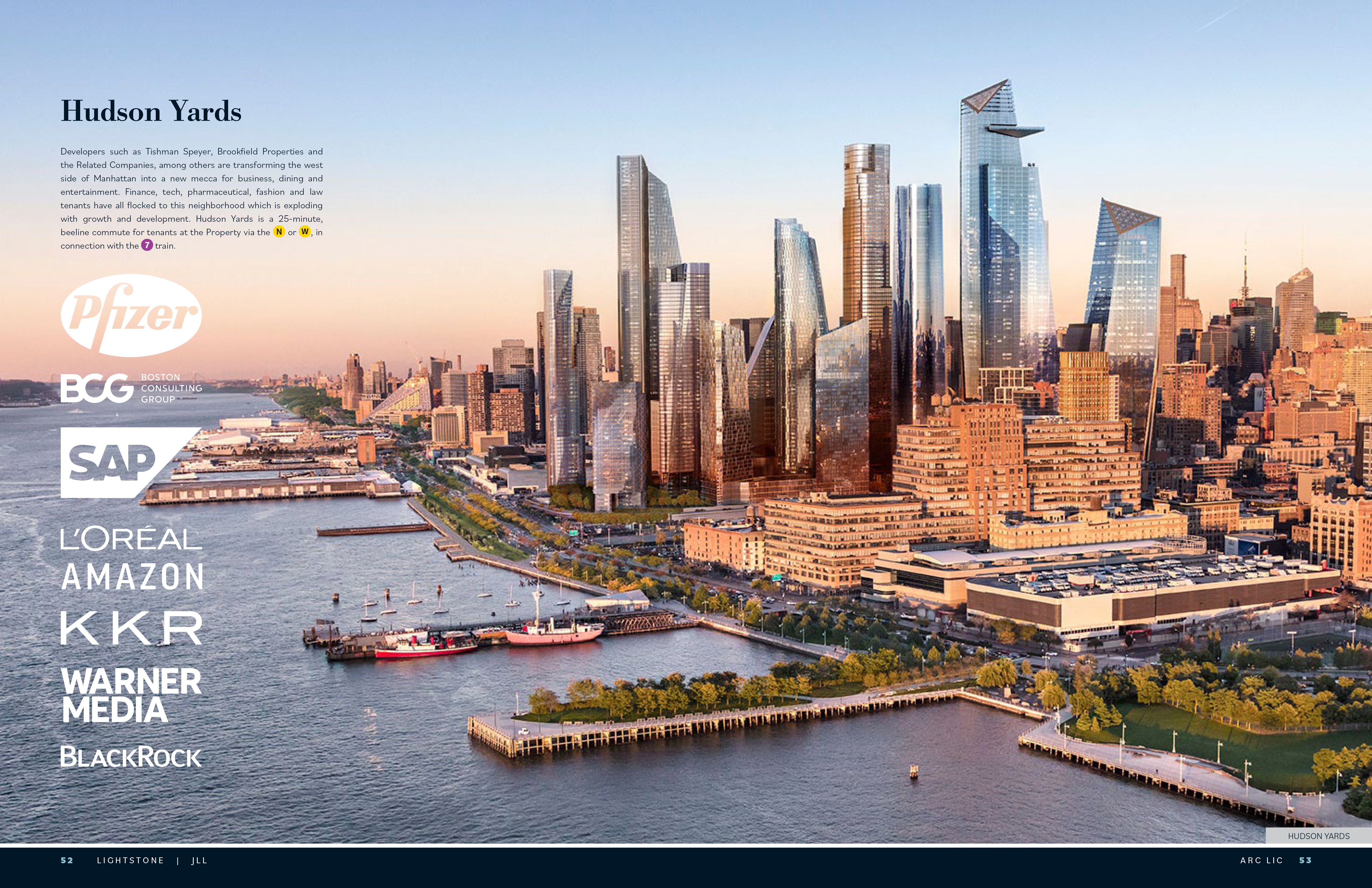 JLL / HFF, ARC LIC, Long Island City, Queens, New York, OM, offering memorandum, select page spread