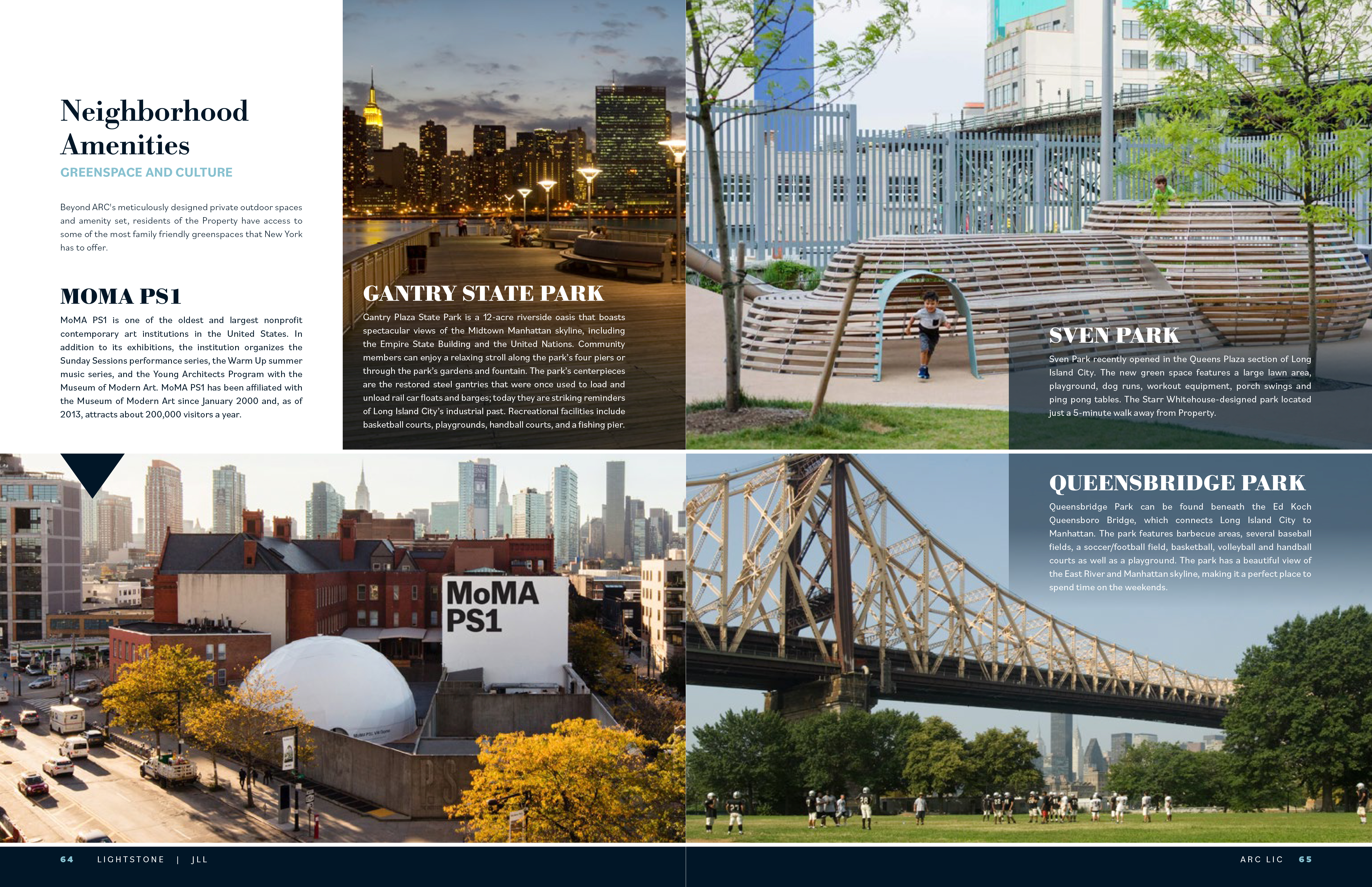 JLL / HFF, ARC LIC, Long Island City, Queens, New York, OM, offering memorandum, select page spread