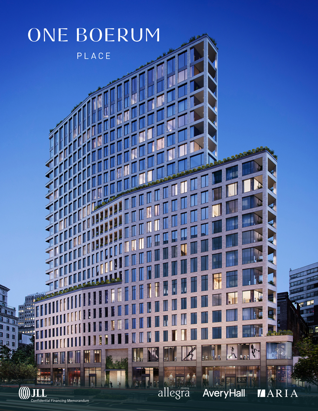 JLL / HFF, One Boerum, Brooklyn, New York, OM, offering memorandum, cover