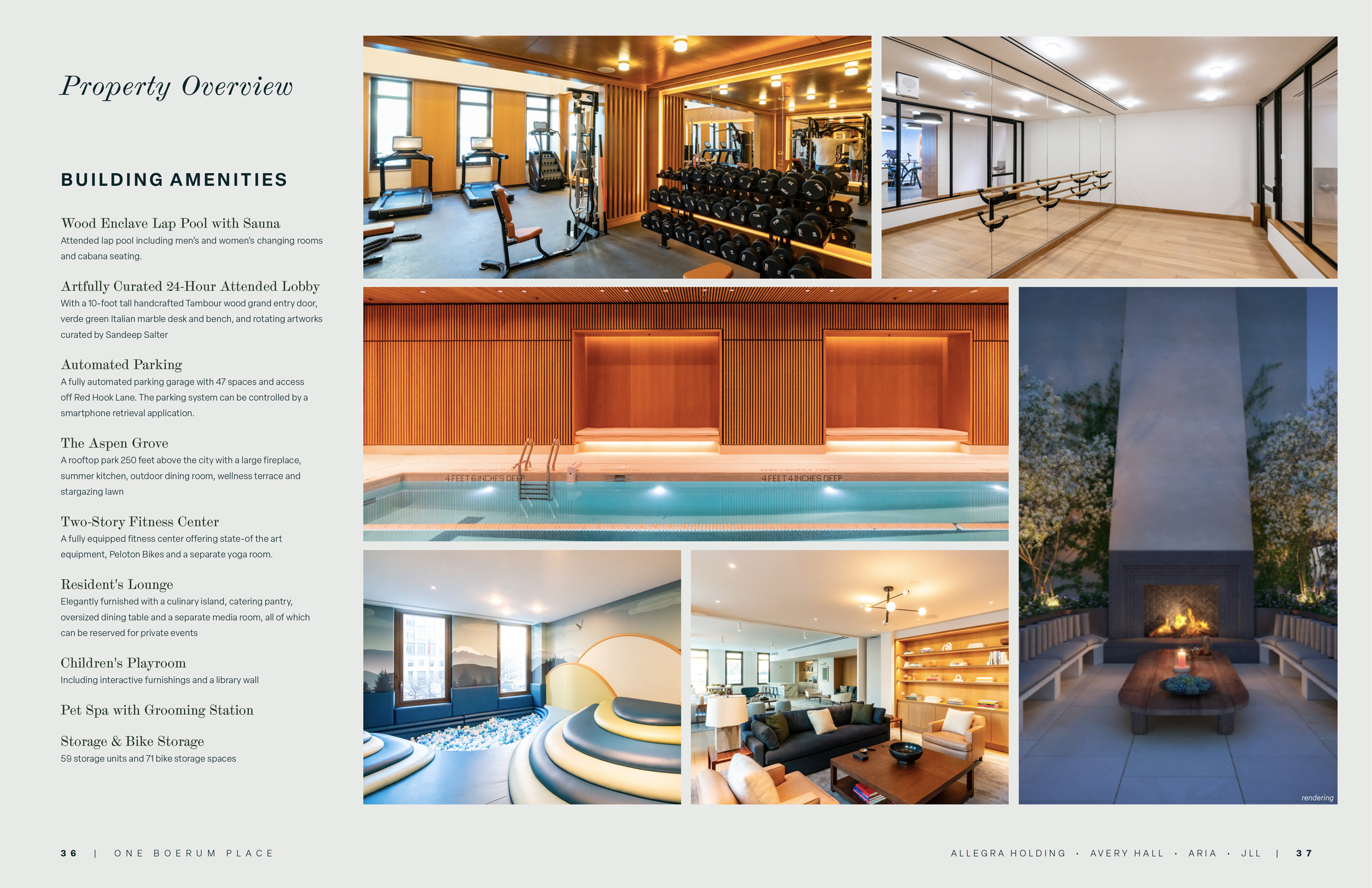 JLL / HFF, One Boerum, OM, Brooklyn, New York, offering memorandum, select page spread