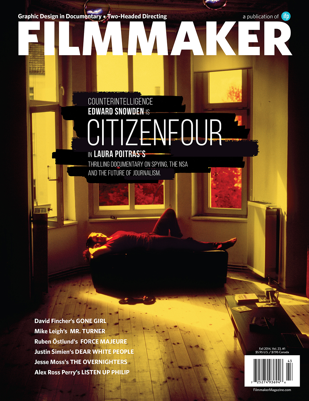 Filmmaker Magazine cover: Fall 2014 - Laura Poitras - Citizen Four