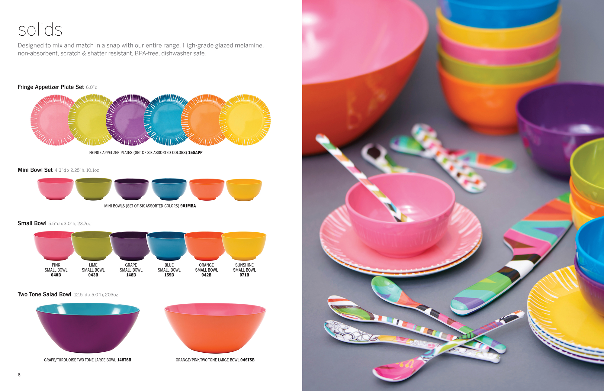 French Bull product catalog: cover: interior spread with solid colored items