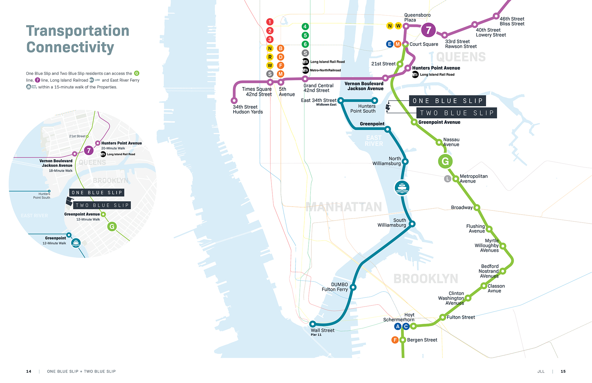 One Blue Slip Two Blue Slip offering memorandum: map, transportation