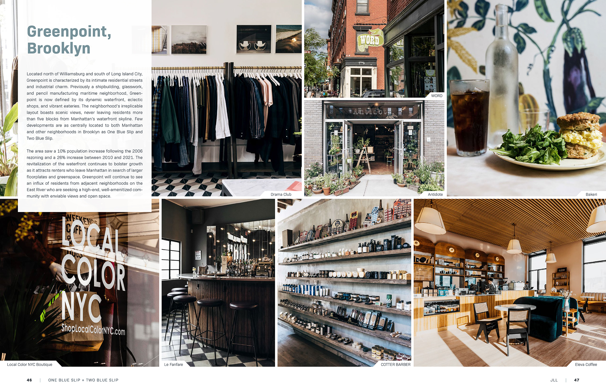 One Blue Slip Two Blue Slip offering memorandum: photo collage