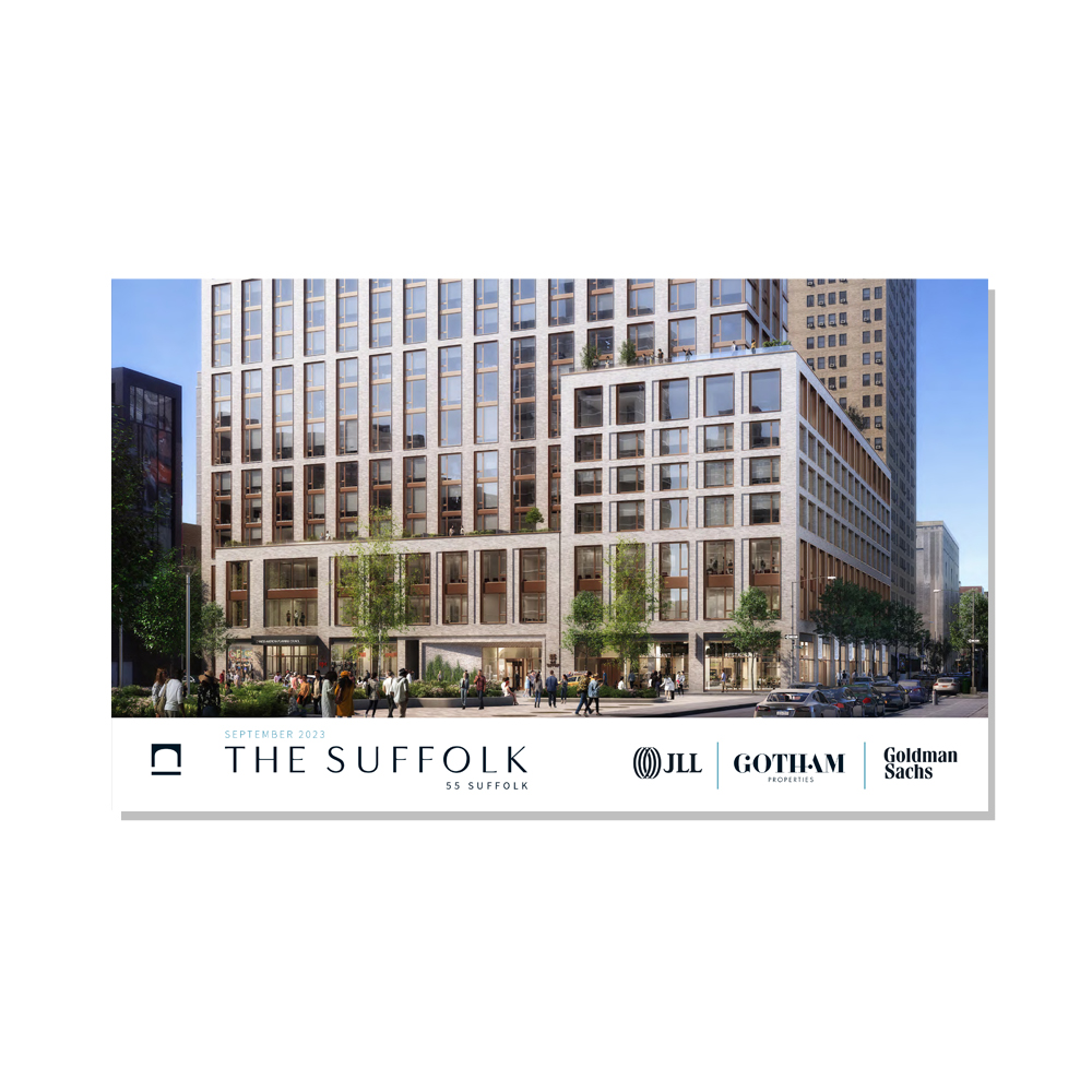 design: The Suffolk, OM, JLL / HFF, cover and select pages